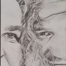 Wir zwei. Een project van  Beeldende kunst, Schilderij y Tekening met potlood van Nanette Haas - 14.07.2022