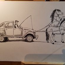 Mon projet du cours : Illustration surréaliste au feutre fin. Traditional illustration, Pencil Drawing, Drawing, Realistic Drawing, Artistic Drawing & Ink Illustration project by marie billebeau - 12.14.2022