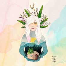 Mi proyecto del curso: Técnicas de ilustración con acuarela digital. Un proyecto de Ilustración tradicional, Ilustración digital, Pintura a la acuarela, Dibujo de Retrato y Dibujo digital de Anna May - 08.07.2022