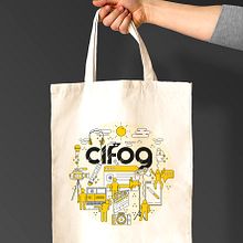 CIFOG TOTEBAG ILLUTRATION. Un proyecto de Diseño, Ilustración tradicional e Ilustración vectorial de Gerard Serrano Salvi - 15.07.2022