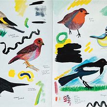 My project for course: Illustration Techniques to Unlock your Creativity. Design, Traditional illustration, Fine Arts, Painting, Creativit, Creating with Kids, and Sketchbook project by July R - 07.15.2022