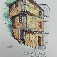 Mi proyecto del curso: Dibujo arquitectónico expresivo con marcadores de colores. Een project van  Schetsen,  Tekening,  Architecturale illustratie, Sketchbook y  Illustratie met inkt van magdalena_moranta - 15.07.2022