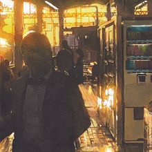 Golden hour in Osaka Train station. Projekt z dziedziny  Malarstwo użytkownika Lossapardo - 15.07.2022