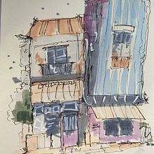the house. Traditional illustration project by Yuki Chai - 07.16.2022