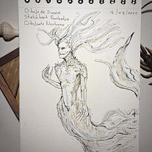 Mi proyecto del curso: Sketchbook fantástico: dibuja personajes desde la imaginación. Un projet de Illustration traditionnelle, Créativité, Dessin , et Carnet de croquis de Jonás Castillo - 12.07.2022