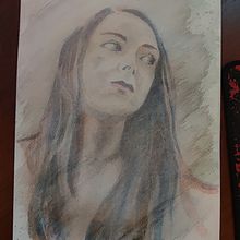 Mi proyecto del curso: Retrato artístico en acuarela. Artes plásticas, Pintura em aquarela, Desenho de retrato, e Pintura projeto de Nlnja Medina - 16.07.2022