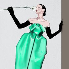 Balenciaga . Traditional illustration, Drawing, Fine Arts, Digital Illustration, Digital Painting, and Fashion Illustration	 project by Antonio Vilches Serra - 07.16.2022
