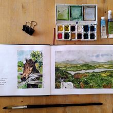 Mi proyecto del curso: Cuaderno de viaje en acuarela. Ilustração tradicional, Pintura em aquarela, Ilustração arquitetônica, e Sketchbook projeto de L Magallanes - 15.07.2022