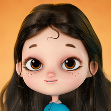 Amelia. Design, 3D, 3D Modeling, 3D Character Design, 3D Design, Graphic Design, Traditional illustration, and Character Design project by Adrián Pastorizzo - 07.17.2022