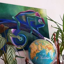 Chamäleon . Un projet de Peinture acr , et lique de Maria Märtl - 17.07.2022