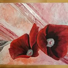 Mohn. Un projet de Peinture acr , et lique de Maria Märtl - 17.07.2022