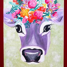Lovely cow. Un projet de Peinture acr , et lique de Maria Märtl - 17.07.2022