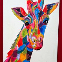 Giraffe. Un projet de Peinture acr , et lique de Maria Märtl - 17.07.2022