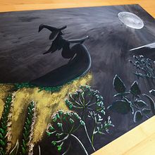 Kräuterhexe. Un projet de Peinture acr , et lique de Maria Märtl - 17.07.2022