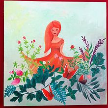 Kräuterfee . Un projet de Peinture acr , et lique de Maria Märtl - 17.07.2022