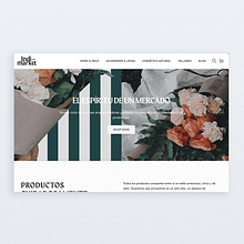 Indi-market home page. Un progetto di E-commerce, Web design e UX / UI di Maria Pia Premoli - 18.07.2022