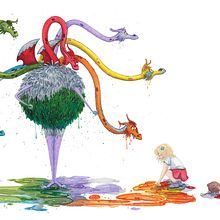 "Zoombra l'arc-en-ciel" . % Salomé Pont tarafından hazırlanan Çocuk İllüstras, onu, Sulubo, a Resim, Editor, al İllüstras, on, Resimli kitap, Geleneksel illüstras, Ve on projesi - 07.18.2022