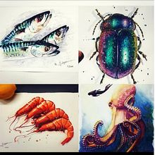 popet acuarelas. Traditional illustration, Design, Screen Printing, Drawing, Artistic Drawing, Content Marketing, E-commerce, and Textile Printing project by Jesús Lázaro - 07.19.2022