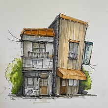 My project for course: Expressive Architectural Sketching with Colored Markers. Sketching, Drawing, Architectural Illustration, Sketchbook & Ink Illustration project by lauragriffiths1 - 07.19.2022