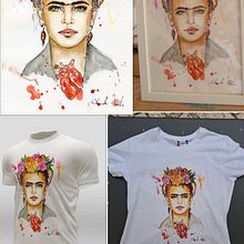 Frida kahlo watercolor. Design, Artes plásticas, Consultoria criativa, Pintura, Design de vestuário, Direção de arte, Design de personagens, Design de interiores, e Criatividade projeto de Antonella Lozito - 03.06.2022