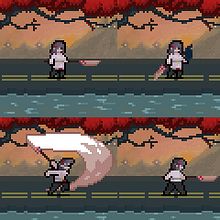 神様. Un progetto di Animazione di personaggi, Videogiochi, Pixel art e Sviluppo di videogiochi di xolotl.gael - 16.07.2022