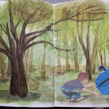 Mi proyecto del curso: Cuaderno creativo de ilustración: juego y exploración. Criatividade, Desenho, Pintura em aquarela, Sketchbook, Ilustração com tinta, e Desenho com lápis de cor projeto de Alessandra Sichi - 20.07.2022