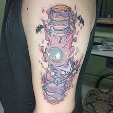 Fantasmas Canto Pixel Art en pueblo lavanda. Een project van Traditionele illustratie,  Tekening, Digitale illustratie,  Tatoeageontwerp y Digitale tekening van Esteban Vargas - 20.07.2022