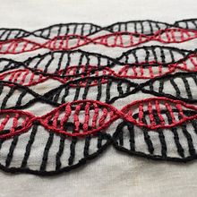 DNA. Embroider project by Maria Claudia Brigido - 07.21.2022