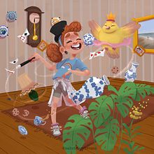 Mi proyecto del curso: Creación de personajes para cuentos infantiles con Procreate. Traditional illustration, Character Design, Digital Illustration, Children's Illustration, and Digital Drawing project by Sabrina Dambrosio - 07.27.2022