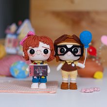 Carl y Ellie . Amigurumi, Knitting, and Fiber Arts project by Lhylaraña - 07.21.2022