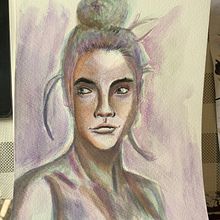 My project for course: Artistic Portrait with Watercolors. Fine Arts, Painting, Watercolor Painting, and Portrait Drawing project by Andres Portillo - 07.21.2022