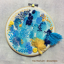 Marino - Mi proyecto del curso: Técnicas básicas de bordado y acuarela. Painting, Watercolor Painting, Embroider, and Textile Design project by Yiss MarLom - 07.22.2022