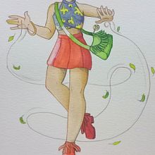 Mi proyecto del curso: Dibujo de personajes expresivos. Traditional illustration, Character Design, Comic, Pencil Drawing, Drawing, Watercolor Painting, and Manga project by sarain_melinf - 07.21.2022