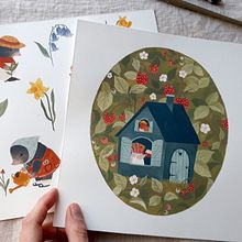 Spring collection . Traditional illustration project by Cécile Berrubé - 07.22.2022