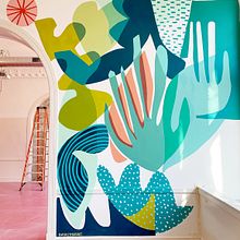 The Coven Mural. Design de interiores, e Pintura projeto de Ashley Mary - 14.01.2019