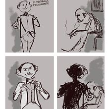 Il mio progetto del corso: Disegno di fumetti con Procreate - prova per dialogo tra bulli. Un progetto di Design, Illustrazione tradizionale, Fumetto, Illustrazione digitale e Design digitale di info.simonemazza - 23.07.2022