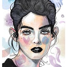 My project for course: Illustrated Portrait in Watercolor. Traditional illustration, Fine Arts, Painting, Drawing, Watercolor Painting, Portrait Drawing, and Artistic Drawing project by makeshiftman00 - 07.22.2022