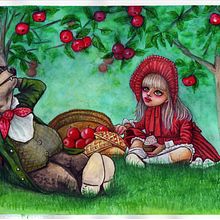 My project for course: Fairy-Tale Illustration with Watercolors. Traditional illustration, Painting, Drawing, Digital Illustration, and Watercolor Painting project by Tanya Vickers - 07.11.2022
