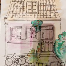 urban sketching. Un projet de Illustration traditionnelle de elham_rezaei_02 - 23.07.2022