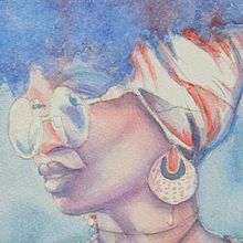 Meu projeto do curso: Retrato artístico em aquarela. Fine Arts, Painting, Watercolor Painting, and Portrait Drawing project by Andre Chies - 07.10.2022