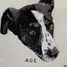 My project for course: Embroidered Pet Portraits: The Thread Painting Technique. Un proyecto de Bordado, Ilustración naturalista				 y Diseño textil de Kim Milai - 17.08.2022