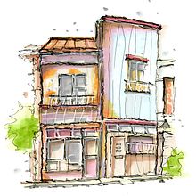 My project for course: Expressive Architectural Sketching with Colored Markers. Sketching, Drawing, Architectural Illustration, Sketchbook & Ink Illustration project by Cynthia - 07.23.2022