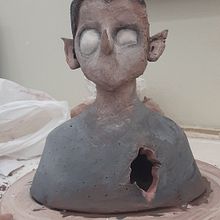 My project for course: Introduction to Clay Figurative Sculpture. Fine Arts, and Sculpture project by Alanna Leschhörn - 05.04.2022