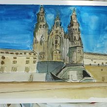 Mi proyecto del curso: Dibujo arquitectónico con acuarela y tinta. Een project van  Schetsen,  Tekening, Aquarelschilderen,  Architecturale illustratie, Sketchbook y  Illustratie met inkt van Jarry - 23.07.2022