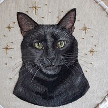 Il mio progetto del corso: Ritratti di animali ricamati: la tecnica della pittura con filo. Un projet de Broderie et Illustration naturaliste de Valentina Pizzato - 23.07.2022