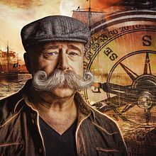 The Old Marine. Matte Painting, Photomontage, and Photograph project by Mateus Bollini - 03.13.2022