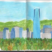 Mi proyecto del curso: Sketchbook pictórico en gouache. Un proyecto de Ilustración tradicional, Bocetado, Dibujo, Ilustración arquitectónica, Sketchbook y Pintura gouache de Cinthia Muñoz Vega - 13.07.2022