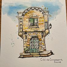 Cite de Carcassone. Un proyecto de Ilustración tradicional de d7dcctcxj6 - 24.07.2022