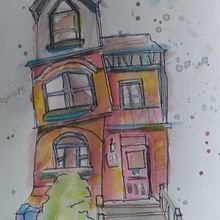 Mi proyecto del curso: Dibujo arquitectónico expresivo con marcadores de colores. Sketching, Drawing, Architectural Illustration, Sketchbook & Ink Illustration project by Eliza Salas - 07.24.2022