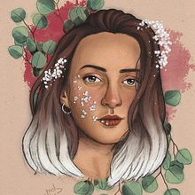 My project for course: Illustrated Portraits with Procreate. Projekt z dziedziny Trad, c, jna ilustracja, Grafika wektorowa, Ilustracja c, frowa i Portret użytkownika Belén Gabarró - 24.07.2022